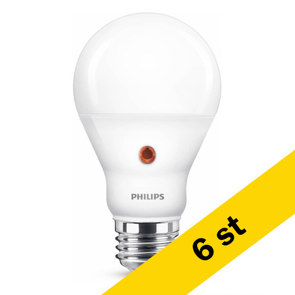 LED lampa E27 | A62 skymningssensor | 2700K | 7.5W (60W) [Philips] 6st LPH02349 - 1