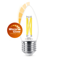 Philips LED lampa E27 | C35 | klar | 3.4W | dimbar [Philips] 929003012301 LPH02555