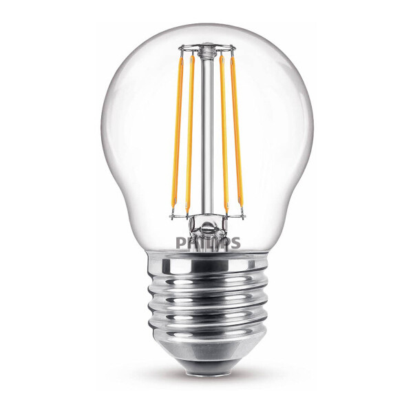Philips LED lampa E27 | G45 | klar | 4.3W $$ 929001890555 LPH02372 - 1