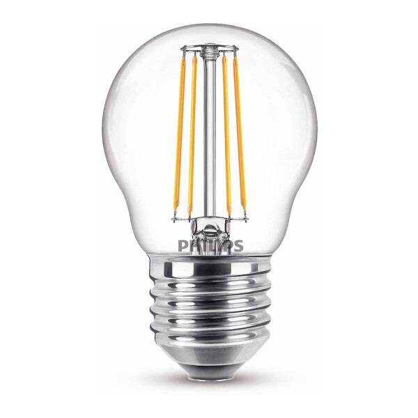 LED lampa E27 | G45 | klar | 4.3W [Philips]⭐ LPH02372 - 1