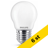 LED lampa E27 | G45 frostad | 4000K | 4,3W [Philips] 6st LPH02363