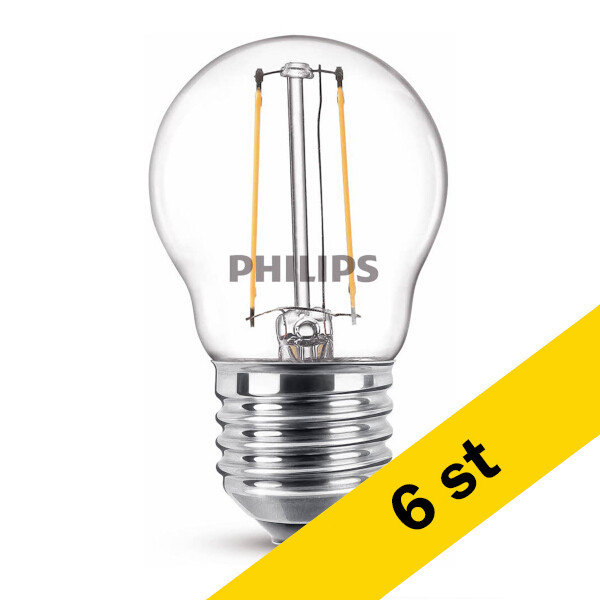 LED lampa E27 | G45 klar | 2700K | 2W [Philips] 6st LPH02371 - 1