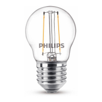 LED lampa E27 | G45 klar | 2700K | 2W [Philips] LPH02370