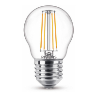 LED lampa E27 | G45 klar | 2700K | 4,3W [Philips] LPH02372