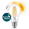 LED lampa E27 dimbar | A60 klar | 2200-2700K | 7.5W (80W) [Philips]