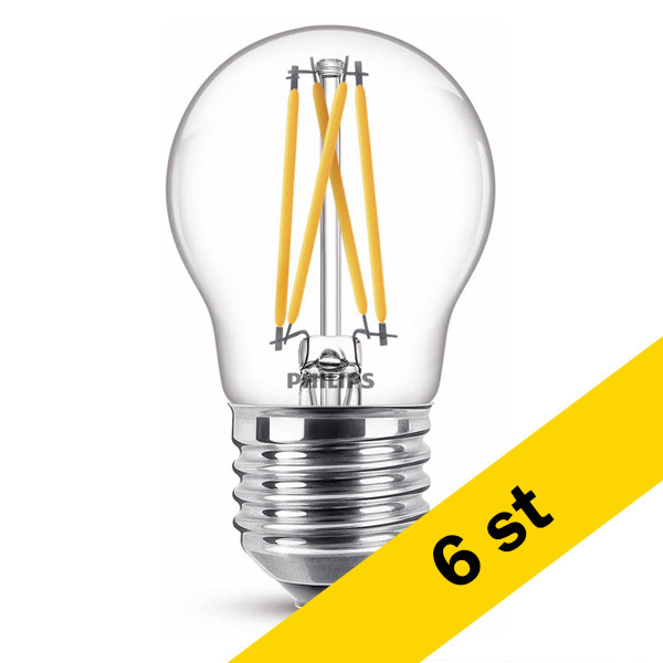 LED lampa E27 dimbar | G45 | 2200-2700K | 3.4W (40W) [Philips] 6st LPH02546 - 1