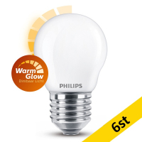 LED lampa E27 dimbar | G45 matt | 2200-2700K | 3.4W (40W) [Philips] 6st LPH02587