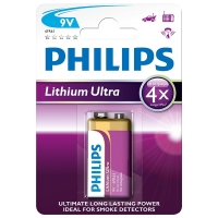Philips Lithium Ultra 6FR61 E-block 9V batteri