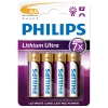 Philips Lithium Ultra FR6 Mignon AA batteri 4-pack