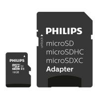 Micro SDHC minneskort + adapter 16GB | klass 10 | Philips 098121