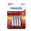 Philips Power Alkaline LR03 Micro AAA batteri 4st