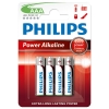 Philips Power Alkaline LR03 Micro AAA batterier 4-pack LR03P4B/10 098302