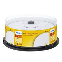 Philips Printable CD-R | 52X | 700MB | Spindle | 25-pack CR7D5JB25/00 098005