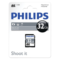Philips SDHC minneskort 32GB | klass 10 | Philips FM032SD45B FM32SD45B/00 098113