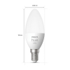 Smart lampa E14 dimbar | C39 White | 2700K | 5,5W [Philips Hue] LPH02721 - 3