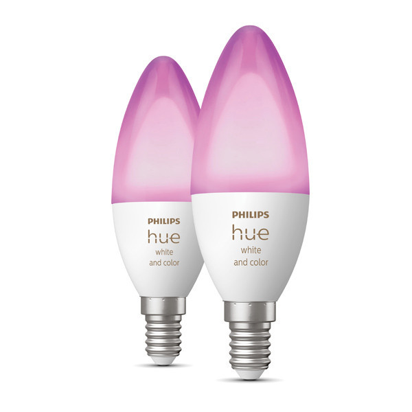 Smart lampa E14 dimbar | C39 White RGB+ | 2000-6500K | 4W [Philips Hue] 2st LPH02701 - 2