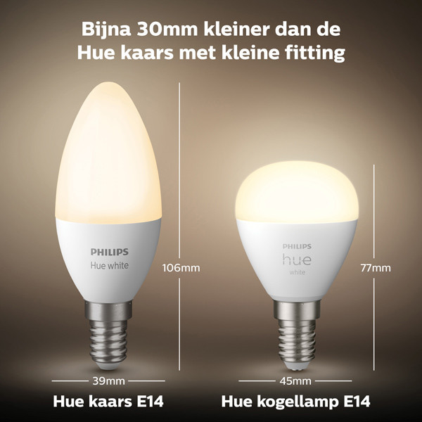 Smart lampa E14 dimbar | P45 White | 2700K | 5,7W [Philips Hue] LPH02723 - 4