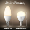 Smart lampa E14 dimbar | P45 White | 2700K | 5,7W [Philips Hue] LPH02723 - 4