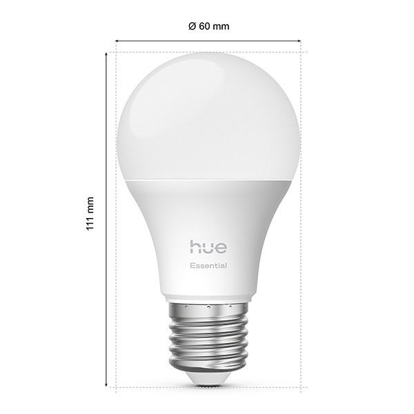 Smart lampa E27 dimbar | A60 White RGB+ | 2200-6500K | 8W (60W) [Philips Hue] 3st LPH04291 - 2