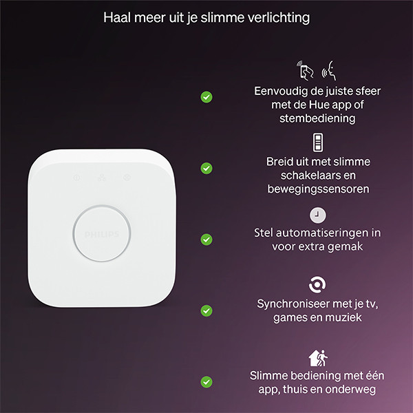 Smart lampa E27 dimbar | A60 White RGB+ | 2200-6500K | 8W (60W) [Philips Hue] 3st LPH04291 - 7