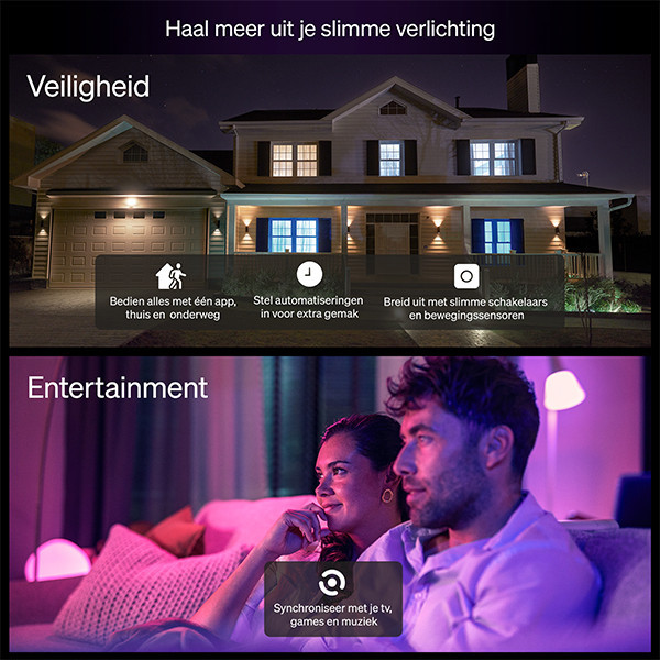 Smart lampa E27 dimbar | A60 White RGB+ | 2200-6500K | 8W (60W) [Philips Hue] 3st LPH04291 - 8