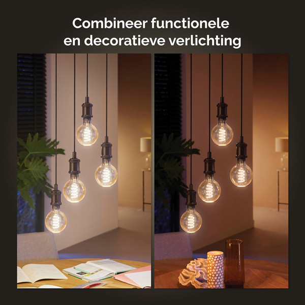 Smart lampa E27 dimbar | G95 Gold | 2100K | 7W (40W) [Philips Hue] LPH03642 - 4