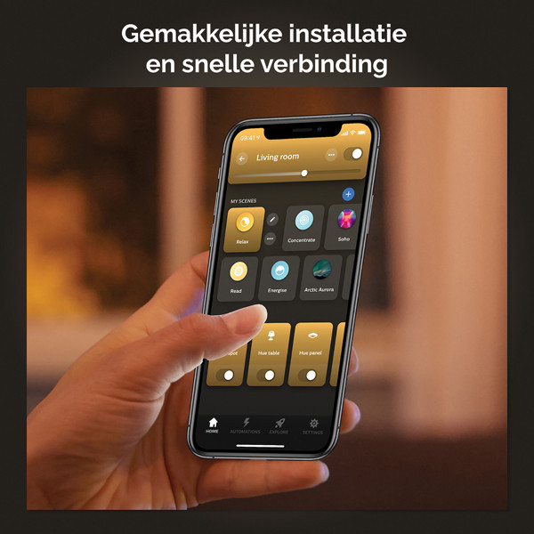 Smart lampa E27 dimbar | G95 Gold | 2100K | 7W (40W) [Philips Hue] LPH03642 - 6
