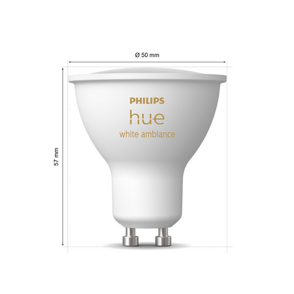 Smart lampa GU10 dimbar | PAR16 White | 2200-6500K | 4,2W (40W) [Philips Hue] 2st LPH03732 - 3