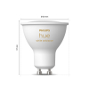 Smart lampa GU10 dimbar | PAR16 White | 2200-6500K | 4,2W (40W) [Philips Hue] 2st LPH03732 - 3