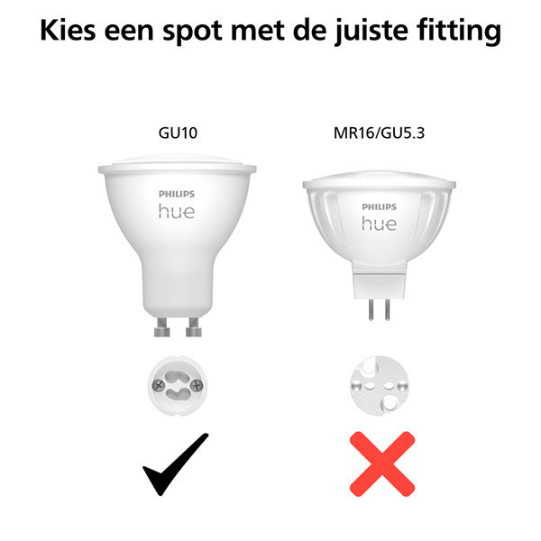 Smart lampa GU10 dimbar | PAR16 White | 2200-6500K | 4,2W (40W) [Philips Hue] 2st LPH03732 - 7