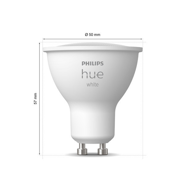 Smart lampa GU10 dimbar | PAR16 White | 2700K | 4,2W (40W) [Philips Hue] 2st LPH03694 - 3