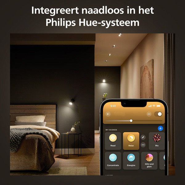 Smart lampa GU10 dimbar | PAR16 White | 2700K | 4,2W (40W) [Philips Hue] 2st LPH03694 - 5