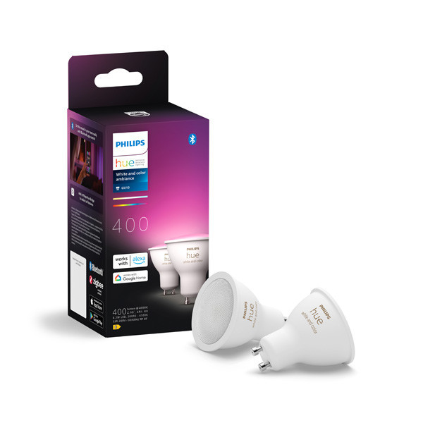 Smart lampa GU10 dimbar | PAR16 White RGB+ | 2000-6500K | 4,2W (40W) [Philips Hue] 2st LPH03696 - 1