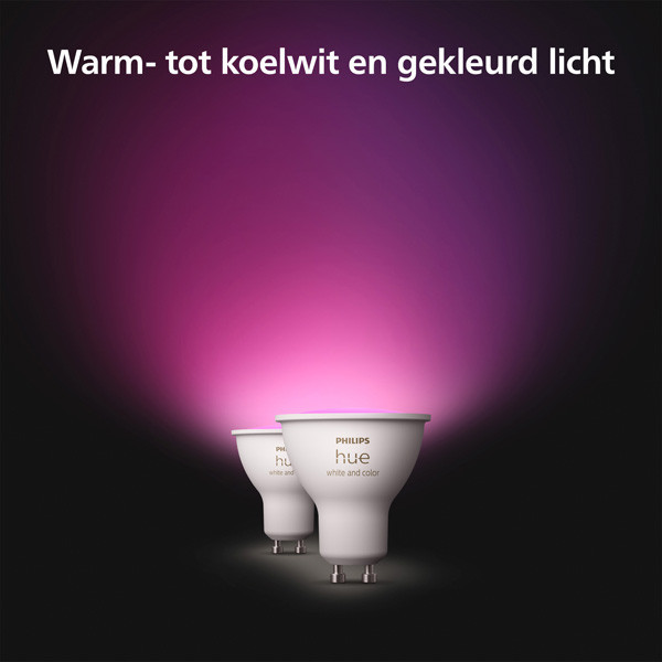 Smart lampa GU10 dimbar | PAR16 White RGB+ | 2000-6500K | 4,2W (40W) [Philips Hue] 2st LPH03696 - 4