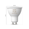 Smart lampa GU10 dimbar | PAR16 White RGB+ | 2000-6500K | 4,2W (40W) [Philips Hue] LPH03695 - 3