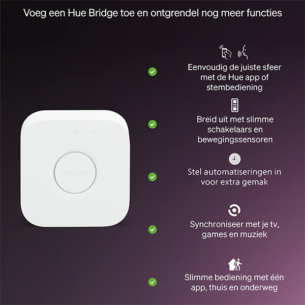 Smart lampa GU10 dimbar | White RGB+ | 2200-6500K | 4,7W (50W) [Philips Hue] LPH04290 - 7