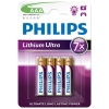 Philips Ultra Lithium FR03 AAA batteri | 4-pack