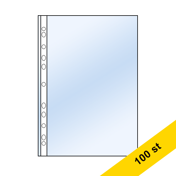 Plastficka A5 80my | 123ink | toppöppning | transparent | 100st⭐ 300958 Plastficka A5 80my | 123ink | toppöppning | transparent | 100st⭐ 300958 - 1