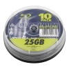 Platinum recordable Blu-Ray-R | 6X | 25GB | Spindle | 10-pack 100451 090315