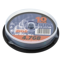 Platinum recordable DVD-R | 16X | 4,7GB | Spindle | 10-pack 102569 090308