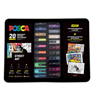 Posca PC-1MC/PC-3M/PC-5M Märkpenna sorterade färger rund | 20st 424483
