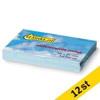 Post-it lappar 38mm x 51mm | 123ink | blå | 100 ark | 3st x12  300269