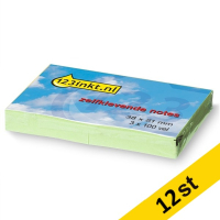 Post-it lappar 38mm x 51mm | 123ink | grön | 100 ark | 3st x12  300270