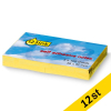 Post-it lappar 38mm x 51mm | 123ink | gul | 100 ark | 3st x12