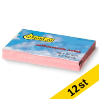 Post-it lappar 38mm x 51mm | 123ink | rosa | 100 ark | 3st x12  300271