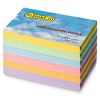 Post-it lappar 76mm x 102mm | 123ink | gul/grön/blå/rosa/orange/lila | 100 ark | 6st