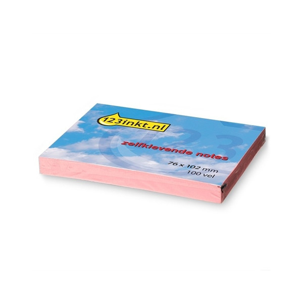 Post-it lappar 76mm x 102mm | 123ink | rosa | 100 ark 300233 - 1