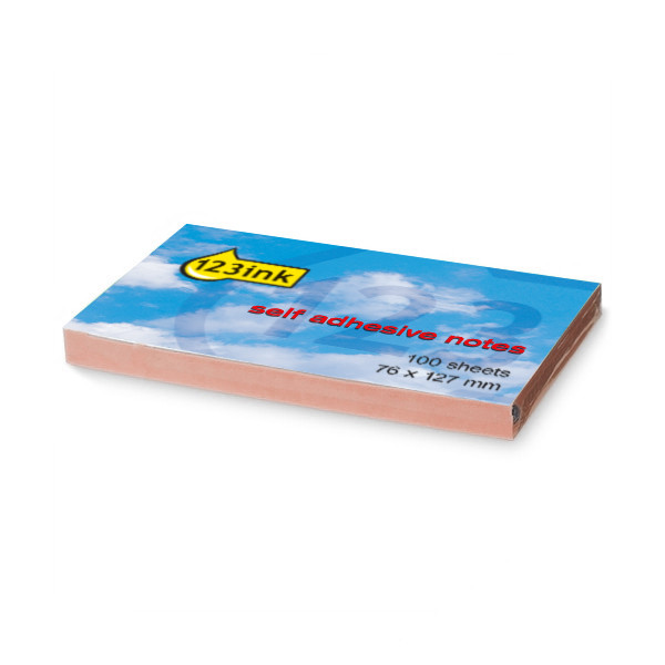 Post-it lappar 76mm x 127mm | 123ink | rosa | 100 ark  300254 - 1
