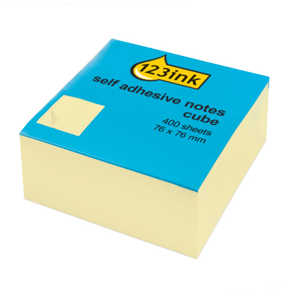 Post-it lappar 76mm x 76mm | 123ink | gul | 400 ark 5426PIC 300810 - 1