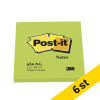 Post-it lappar 76mm x 76mm | 3M | neongrön | 100 ark | 6st 360488 - 1